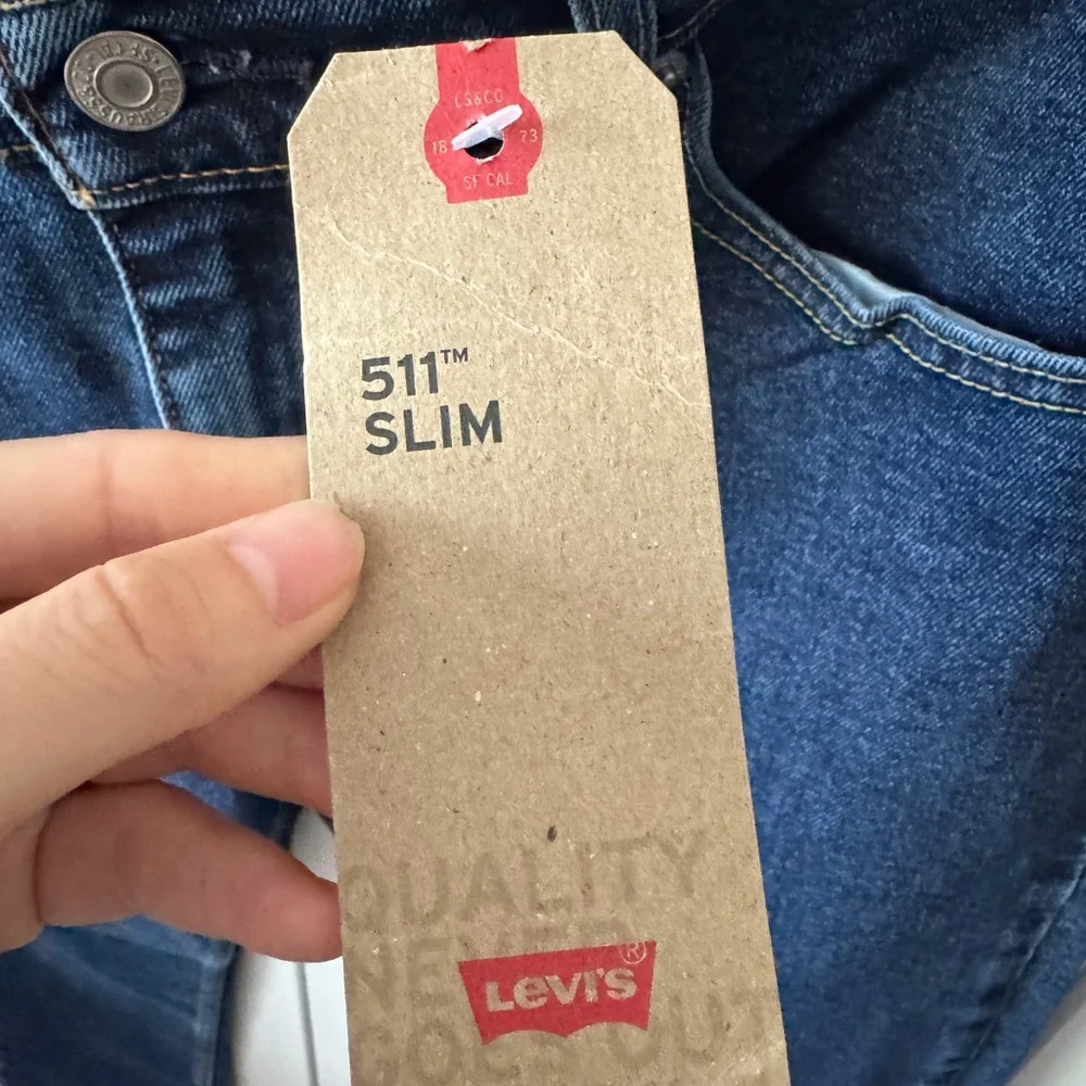 Levi's Men's Dark Blue Slim Straight Jeans